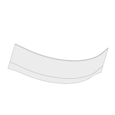 Panel a kádhoz Ravak Gentiana 140 cm akrilát CZF1000AN0 kád, zuhanykabin
