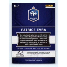 Panini 2016 Panini Panini Uefa Euro Prizm Base #2 Patrice Evra gyűjthető kártya