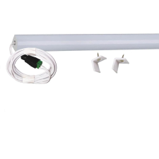 Pannon Led 200cm-es 24 Wattos, 12 Voltos középfehér LED szalag, opál, alumínium negyed íves sarok profilban, tápegység nélkül, 2 méteres vezetékkel (120db 2835 SMD LED) világítás