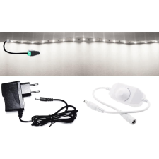 Pannon Led 2m hosszú 27Wattos, lengő fehér tekerődimmeres (fényerőszabályzós), adapteres hidegfehér LED szalag (120db 2835 SMD LED) világítás