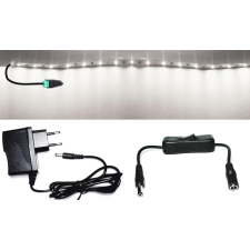 Pannon Led 2m hosszú 27Wattos, lengő kapcsolós, adapteres hidegfehér LED szalag (120db P2835 SMD LED) világítás