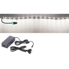 Pannon Led 5m hosszú 48Wattos, kapcsoló nélküli, adapteres hidegfehér LED szalag szett (300db P2835 SMD LED) világítás