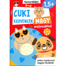 Pannon-Literatúra Kft. Cuki kedvencek - Nagy matricákkal kreatív és készségfejlesztő