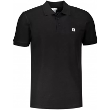 Pánské triko s límečkem ALTISPORT CARRYOVER ALM065203 ČERNOBÍLÁ méret: XL férfi póló