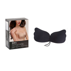  Pánt nélküli push up melltartó, fekete, C méret