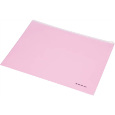 PANTA PLAST A4 Irattartó tasak cipzáras - Pasztell rózsaszín mappa