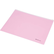 PANTA PLAST Irattartó tasak, A4, PP, cipzáras, PANTA PLAST, pasztell rózsaszín tasak