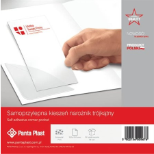 PANTA PLAST Sarok zseb, sarok, 120x120 mm, öntapadó, PANTA PLAST nyomtatópatron & toner