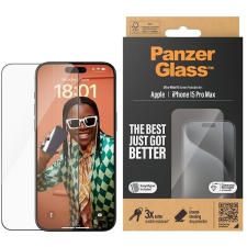 PanzerGlass Apple iPhone 15 Pro Max üvegfólia + felhelyező keret mobiltelefon kellék