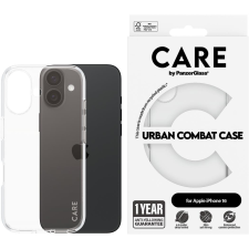 PanzerGlass CARE Apple iPhone 16 Combat átlátszó nem sárguló tok (1353) tok és táska