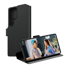 PanzerGlass CARE oldalra nyitható tok asztali tartóval Samsung Galaxy S25 Ultra fekete tok és táska