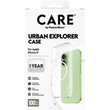 PanzerGlass CARE tok Apple iPhone 17-hez, Urban, átlátszó/fehér, MagSafe tok és táska