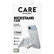 PanzerGlass CARE tok Apple iPhone Air-hez, kitámasztóval, ezüst/fehér, MagSafe tok és táska
