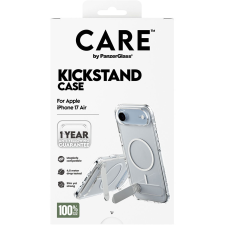 PanzerGlass CARE tok Apple iPhone Air-hez, kitámasztóval, ezüst/fehér, MagSafe (CR70579) tok és táska