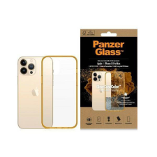PanzerGlass ClearCase iPhone 13 Pro Max 6.7" antibakteriális ütésálló narancs tok tok és táska