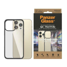 PanzerGlass ClearCase iPhone 14 Pro Max 6,7&quot; antibakteriális fekete tok tok és táska