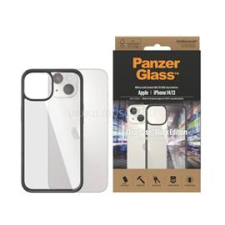 PanzerGlass CLEARCASE szilikon telefonvédő (ütésállóság, üveg hátlap, antibakteriális) FEKETE (PANZERGLASS_0405) tok és táska