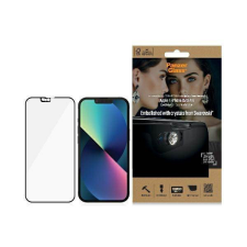 PanzerGlass E2E Microfracture iPhone 13 /13 Pro 6,1&quot; CamSlider Swarovsky tokbarát antibakteriális fekete képernyővédő fólia mobiltelefon kellék