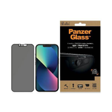 PanzerGlass E2E Microfracture iPhone 13 /13 Pro 6,1&quot; tokbarát CamSlider Privacy antibakteriális fekete képernyővédő fólia mobiltelefon kellék