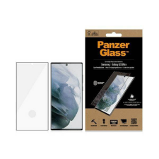 PanzerGlass E2E Microfracture Samsung S22 Ultra G908 tokbarát antibakteriális fekete képernyővédő fólia mobiltelefon kellék
