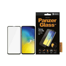 PanzerGlass E2E Super+ Samsung S10 e G970 tokbarát fekete kijelzővédő fólia mobiltelefon kellék