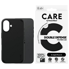 PanzerGlass Feature Double Defense tok iPhone 16 - fekete tok és táska