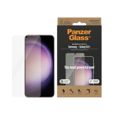 PanzerGlass képernyővédő üveg (3D full cover, karcálló, ütésálló, 9H + felhelyezést segítő keret) ÁTLÁTSZÓ Samsung Galaxy S23 Plus (SM-S916) mobiltelefon kellék