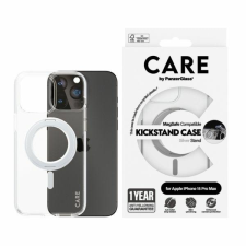 PanzerGlass Kickstand iPhone 15 Plus MagSafe Telefon tok kitámasztóval - Átlátszó / Ezüst (1416) tok és táska