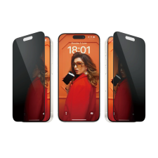 PanzerGlass SP iPhone 15 Pro Betekintésvédelmi üveg kijelzővédő applikátorral (P2810) mobiltelefon kellék