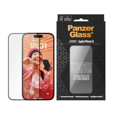 PanzerGlass Ultra-Wide Fit iPhone 15 Telefon kijelzővédő Kerámia üveg + Felhelyező segédkeret (2837) mobiltelefon kellék