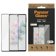 PanzerGlass Ultra-Wide Fit Pixel 7 antibakteriális fekete kijelzővédő fólia mobiltelefon kellék