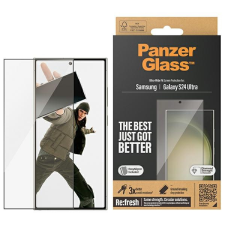 PanzerGlass Ultra-Wide Fit üvegfólia felhelyezést segítő applikátorral Samsung Galaxy S24 Ultra mobiltelefon kellék