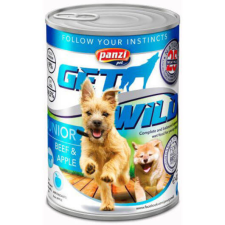  Panzi GetWild Dog Junior Beef & Apple konzerv – 12×415 g kutyaeledel