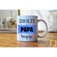  Papa bögréje saját névvel bögrék, csészék