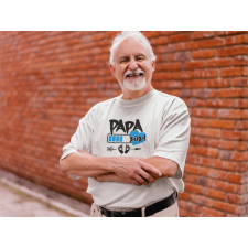  Papa egyedi évszámmal fehér póló ajándéktárgy