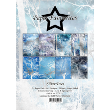 Paper Favourites Scrapbook papírkészlet A5 - Silver Trees - Paper Pack (24 ív) decoupage papír