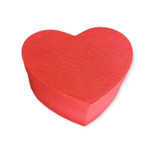  Papír ajándék doboz - szív alakú 15x13,5cm dekorációs kellék