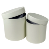  Papír doboz magas kerek bright white D17-15cm 2db-os