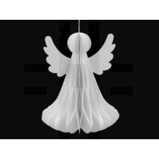  Papír összerakható angyal akasztásra - 24 cm karácsonyfadísz