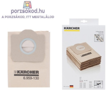  Papír porzsák, 5 darabos kiszerelés Eredeti Kärcher WD3 porzsák (WD3/MV3) porzsák
