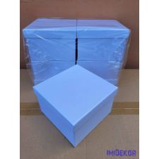  Papírdoboz kocka 15x15x10cm - Fehér dekorációs kellék