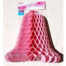  Papírharang, pink/ivory, 45 cm, 1 db, W13003b party kellék