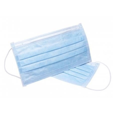 . Papírmaszk, háromrétegû, gumis, kék