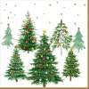  Papírszalvéta 33x33cm, 20db-os, Festive Trees