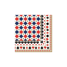  Papírszalvéta 33x33cm, Casino Royale, 20db-os konyhai eszköz