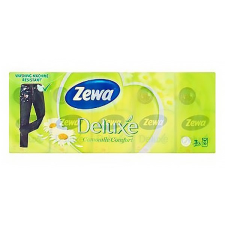  Papírzsebkendő ZEWA Delux 3 rétegű 10x10 db-os Camomile higiéniai papíráru