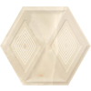 Paradyz Classica Illusion Beige Heksagon Struktura Połysk 19,8x17,1 Csempe