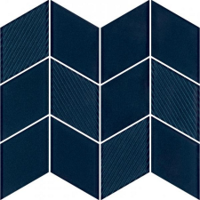 Paradyz Kék rombusz üveg mozaik 20,5x23,8cm dekorcsempe csempe