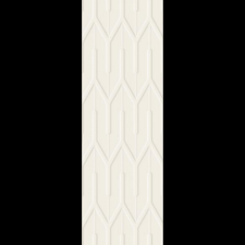 Paradyz Nightwish B 25x75cm fehér strukturált fali csempe csempe