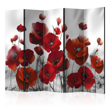  Paraván - Poppies in the Moonlight II [Room Dividers] 225x172 grafika, keretezett kép